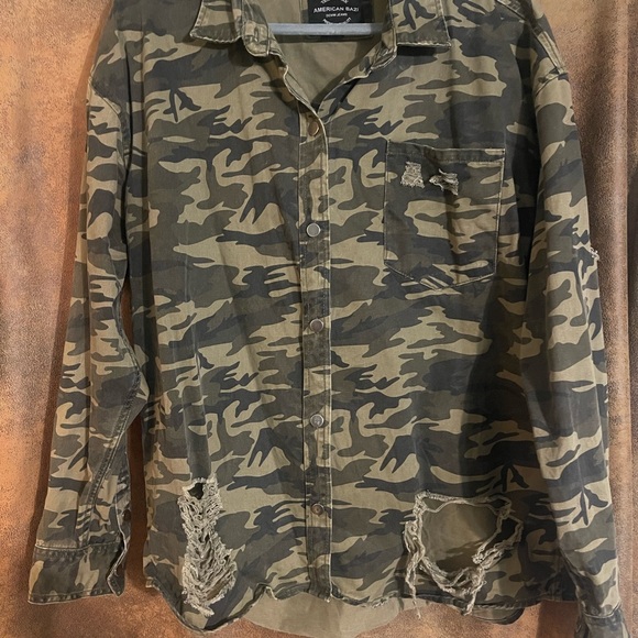 SOLD American Bazi Camouflage Military Field Jacket - Picture 1 of 3